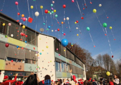 Luftballons am Himmel